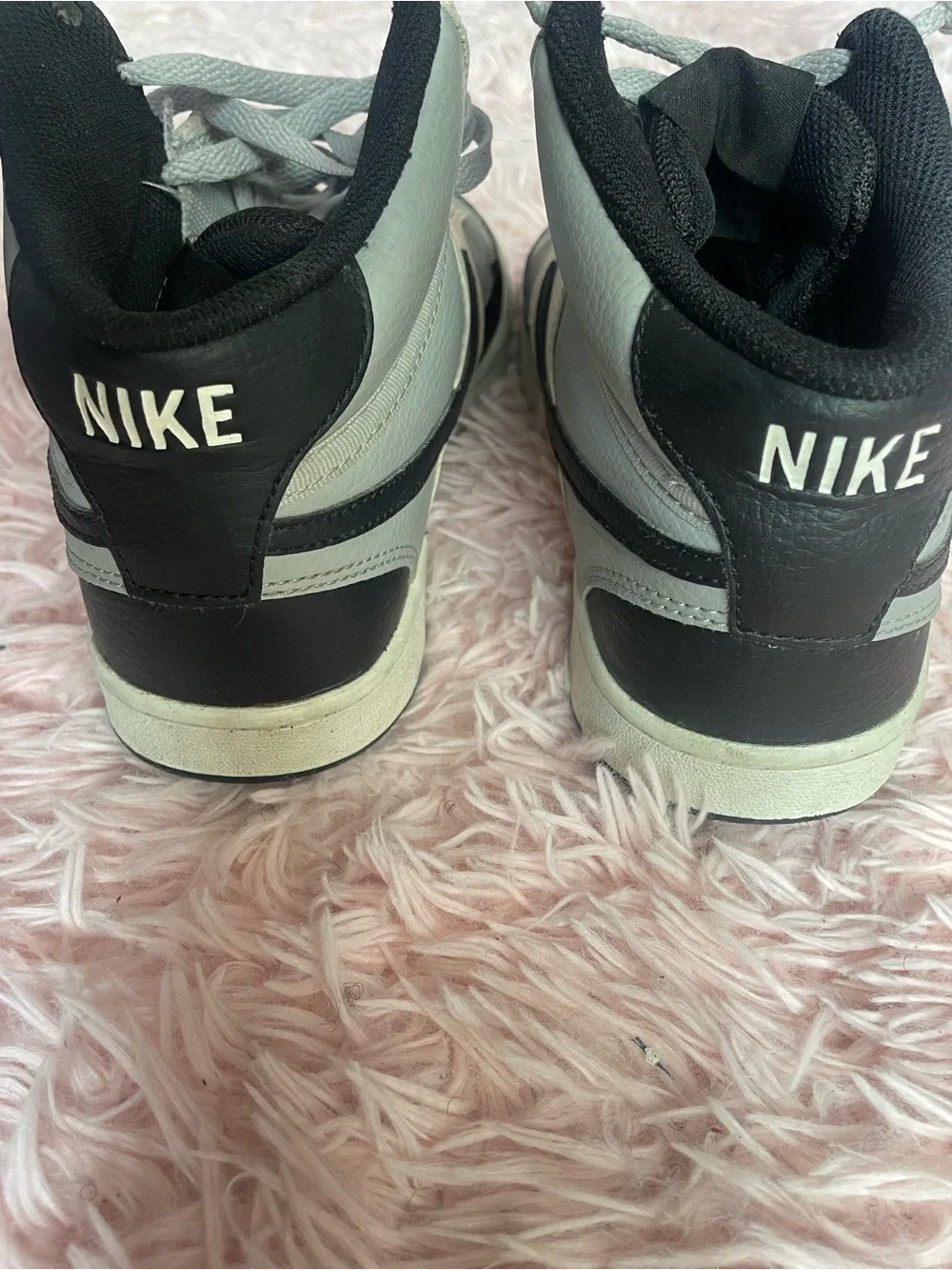 Nike Black and Gray High-Top Sneakers